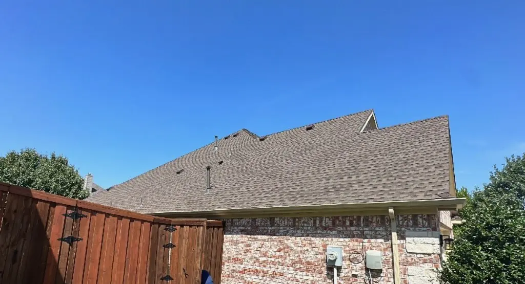 Completed roof replacement project in Clovis